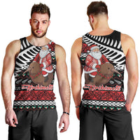 New Zealand Kiwi Santa Christmas Men Tank Top He Wairua Kirihimete LT9 - Polynesian Pride