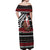 New Zealand Kiwi Santa Christmas Off Shoulder Maxi Dress He Wairua Kirihimete - Polynesian Pride