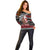 New Zealand Kiwi Santa Christmas Off Shoulder Sweater He Wairua Kirihimete - Polynesian Pride
