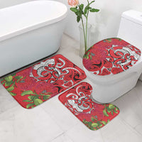 Personalised New Zealand Koru Pohutukawa Bathroom Set Meri Kirihimete Aroha for Christmas - Polynesian Pride