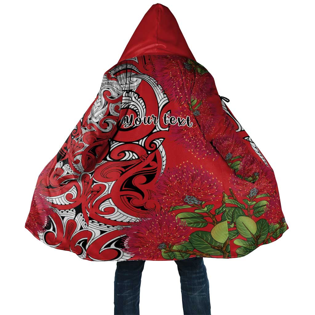 Personalised New Zealand Koru Pohutukawa Cloak Meri Kirihimete Aroha for Christmas - Polynesian Pride