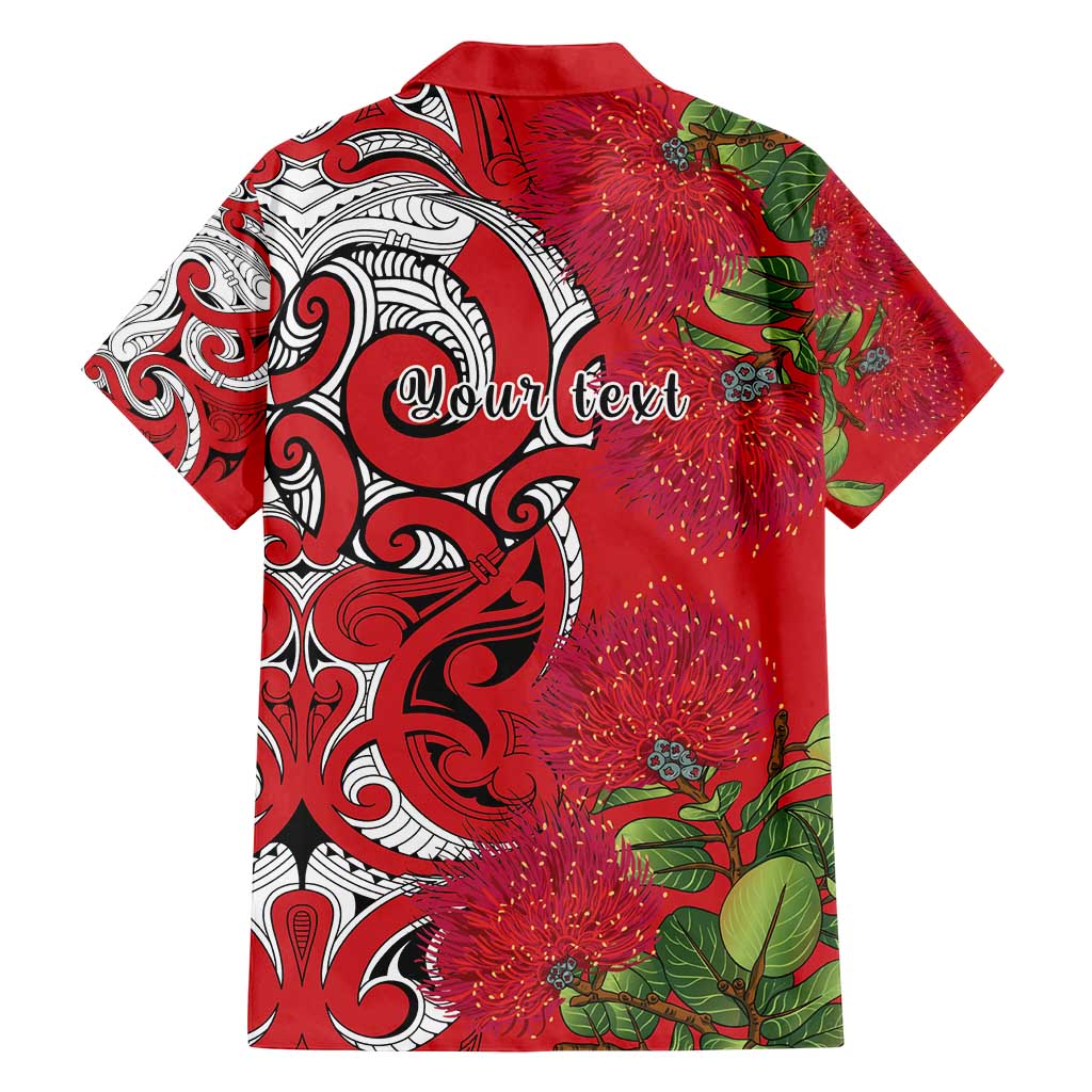 Personalised New Zealand Koru Pohutukawa Family Matching Off Shoulder Maxi Dress and Hawaiian Shirt Meri Kirihimete Aroha for Christmas LT9 - Polynesian Pride