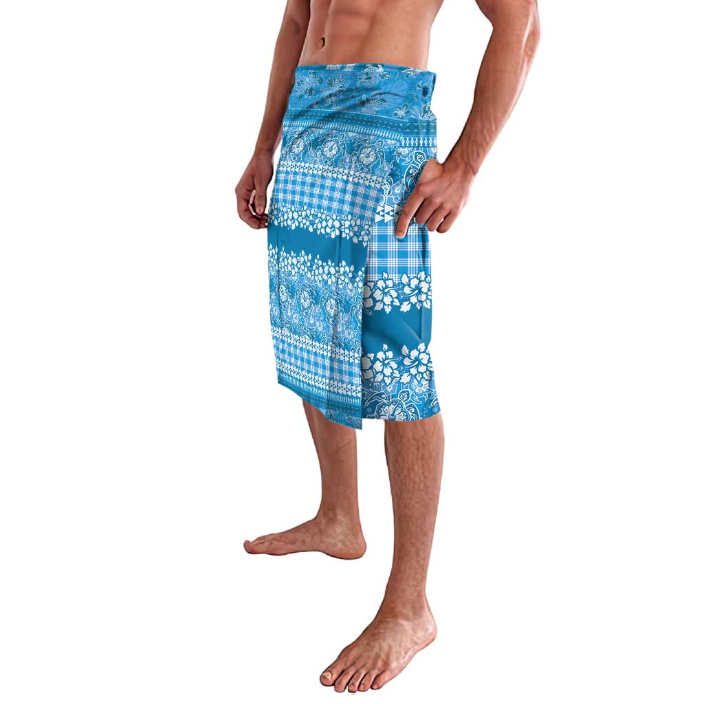 Hawaiian Hibiscus Honu Lavalava Blue Mele Kalikimaka Palaka Spirit - Polynesian Pride