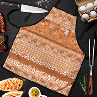 Hawaiian Hibiscus Honu Apron Gold Mele Kalikimaka Palaka Spirit LT9 Gold - Polynesian Pride