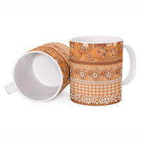 Hawaiian Hibiscus Honu Ceramic Mug Gold Mele Kalikimaka Palaka Spirit LT9 - Polynesian Pride