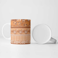 Hawaiian Hibiscus Honu Ceramic Mug Gold Mele Kalikimaka Palaka Spirit LT9 - Polynesian Pride