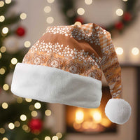 Hawaiian Hibiscus Honu Christmas Santa Hat Gold Mele Kalikimaka Palaka Spirit - Polynesian Pride