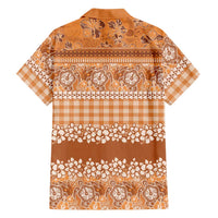 Hawaiian Hibiscus Honu Family Matching Summer Maxi Dress and Hawaiian Shirt Gold Mele Kalikimaka Palaka Spirit LT9 - Polynesian Pride