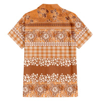 Hawaiian Hibiscus Honu Hawaiian Shirt Gold Mele Kalikimaka Palaka Spirit - Polynesian Pride