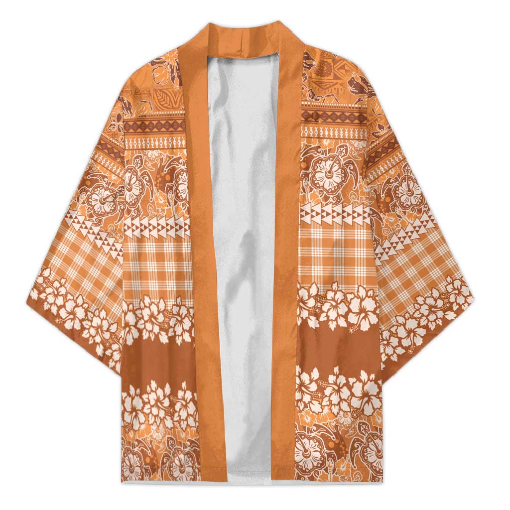 Hawaiian Hibiscus Honu Kimono Gold Mele Kalikimaka Palaka Spirit - Polynesian Pride