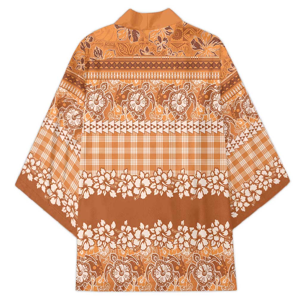 Hawaiian Hibiscus Honu Kimono Gold Mele Kalikimaka Palaka Spirit - Polynesian Pride