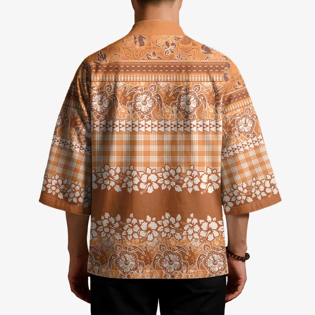 Hawaiian Hibiscus Honu Kimono Gold Mele Kalikimaka Palaka Spirit - Polynesian Pride