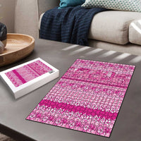 Hawaiian Hibiscus Honu Puzzle Pink Mele Kalikimaka Palaka Spirit LT9 - Polynesian Pride