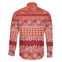 Hawaiian Hibiscus Honu Family Matching Short Sleeve Bodycon Dress and Hawaiian Shirt Red Mele Kalikimaka Palaka Spirit LT9 - Polynesian Pride