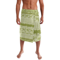Hawaiian Hibiscus Honu Lavalava Sage Green Mele Kalikimaka Palaka Spirit - Polynesian Pride