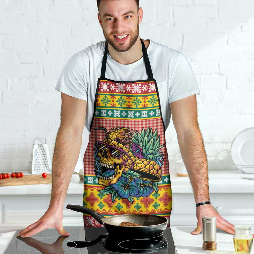 Hawaiian Pineapples Skull Apron Mele Kalikimaka Palaka Quilt Pattern - Polynesian Pride
