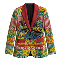 Hawaiian Pineapples Skull Blazer Mele Kalikimaka Palaka Quilt Pattern - Polynesian Pride