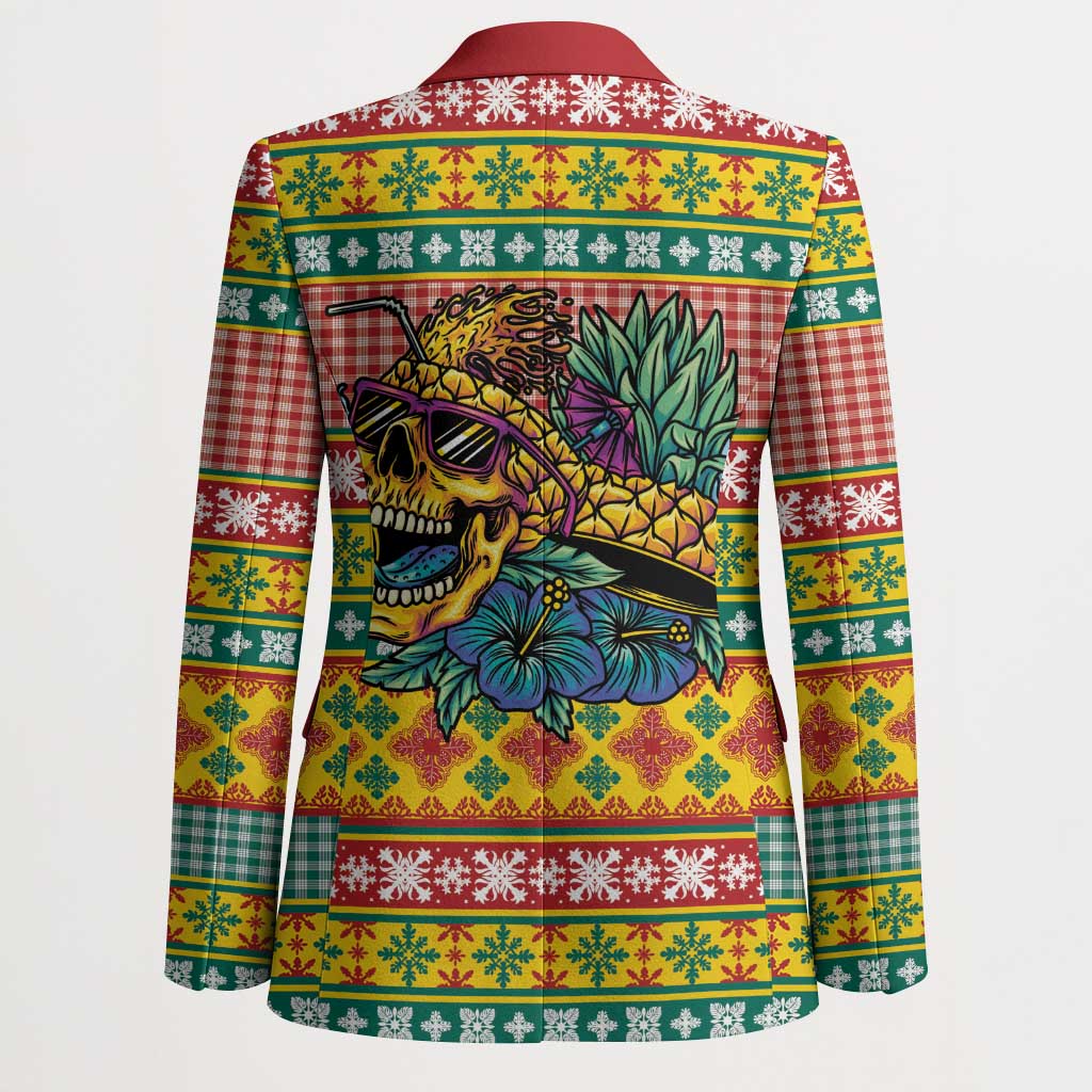 Hawaiian Pineapples Skull Blazer Mele Kalikimaka Palaka Quilt Pattern - Polynesian Pride