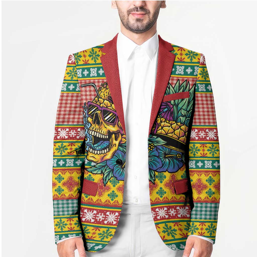 Hawaiian Pineapples Skull Blazer Mele Kalikimaka Palaka Quilt Pattern - Polynesian Pride