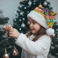 Hawaiian Pineapples Skull Christmas Santa Hat Mele Kalikimaka Palaka Quilt Pattern - Polynesian Pride
