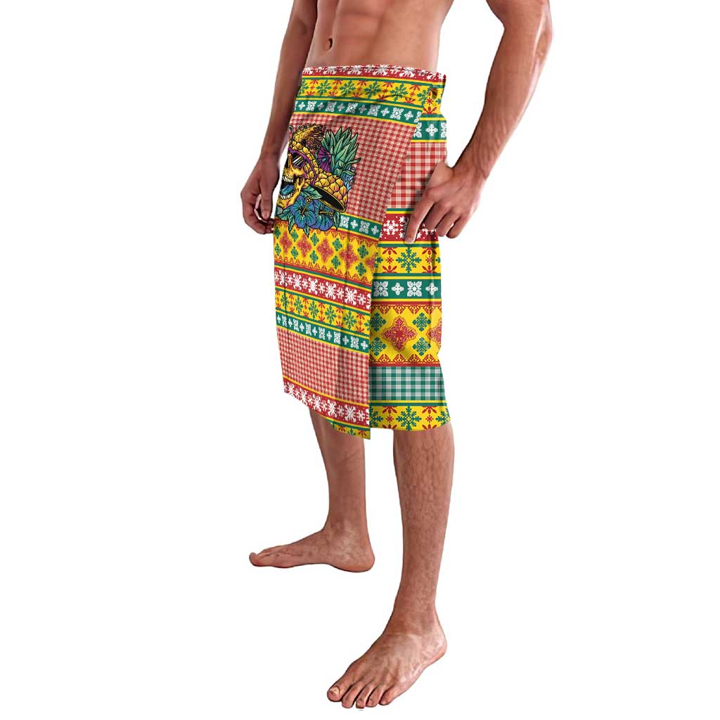 Hawaiian Pineapples Skull Lavalava Mele Kalikimaka Palaka Quilt Pattern - Polynesian Pride