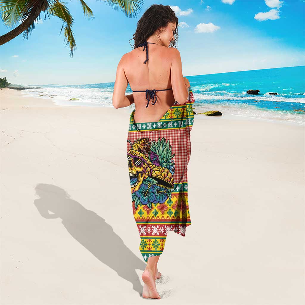 Hawaiian Pineapples Skull Sarong Mele Kalikimaka Palaka Quilt Pattern - Polynesian Pride