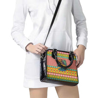 Hawaiian Pineapples Skull Shoulder Handbag Mele Kalikimaka Palaka Quilt Pattern - Polynesian Pride
