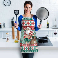 Hawaiian Funny Santa Surf Apron Mele Kalikimaka Palaka Quilt Pattern - Polynesian Pride