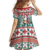 Hawaiian Funny Santa Surf Family Matching Tank Maxi Dress and Hawaiian Shirt Mele Kalikimaka Palaka Quilt Pattern LT9 - Polynesian Pride