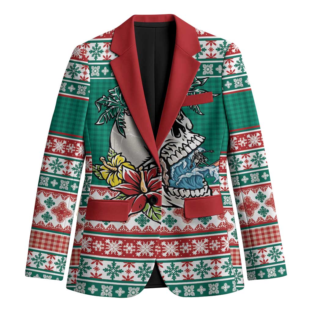 Hawaiian Skull Surfs Blazer Mele Kalikimaka Palaka Quilt Pattern - Polynesian Pride