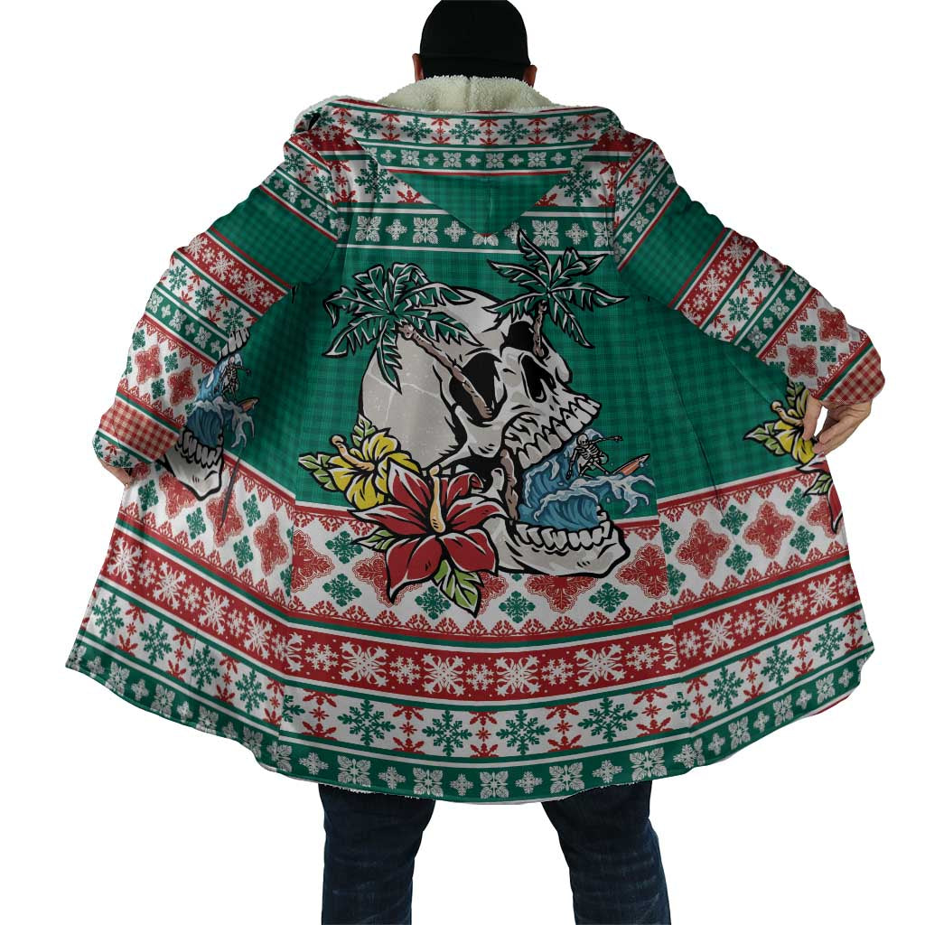 Hawaiian Skull Surfs Cloak Mele Kalikimaka Palaka Quilt Pattern - Polynesian Pride