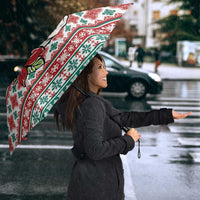 Hawaiian Skull Surfs Umbrella Mele Kalikimaka Palaka Quilt Pattern - Polynesian Pride