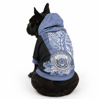 Aloha Vintage Hawaii Tribal Pet Hoodie Blue Style LT9 - Polynesian Pride
