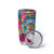 Bula Fiji Vintage Fijian Masi Pattern Tumbler Cup Blue Unique