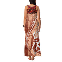 Vintage Tonga Kahoa Heilala Flower Family Matching Tank Maxi Dress and Hawaiian Shirt LT9 - Polynesian Pride