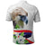 Philippines Eagle and Sampaguita Flowers Polo Shirt Polynesian Pattern