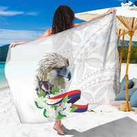 Philippines Eagle and Sampaguita Flowers Sarong Polynesian Pattern