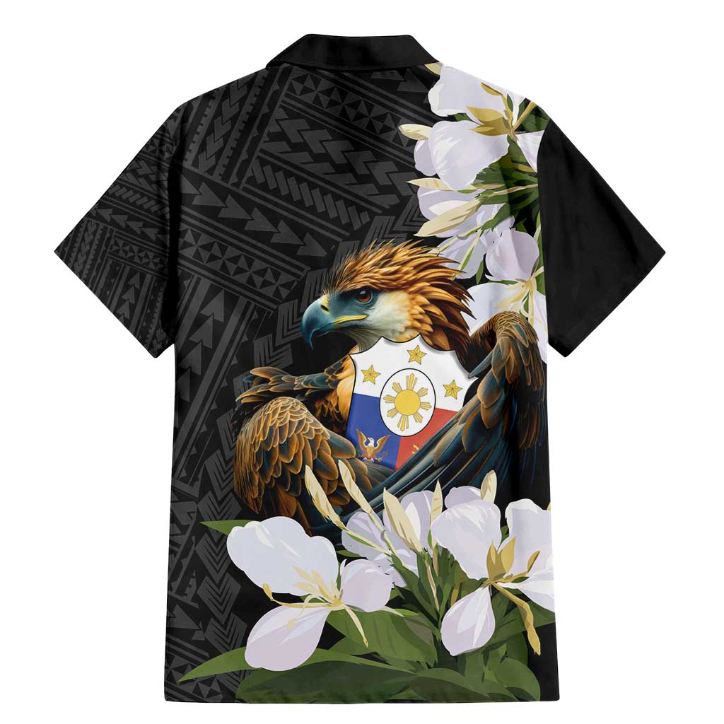 Philippines Eagle with Coat Of Arm Family Matching Mermaid Dress and Hawaiian Shirt Simple Sampaguita Jasmine LT9 - Polynesian Pride