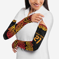 New Zealand Rugby Pacific Custom Arm Sleeves Rangatira Maori Kowhaiwhai Pattern LT9 - Polynesian Pride