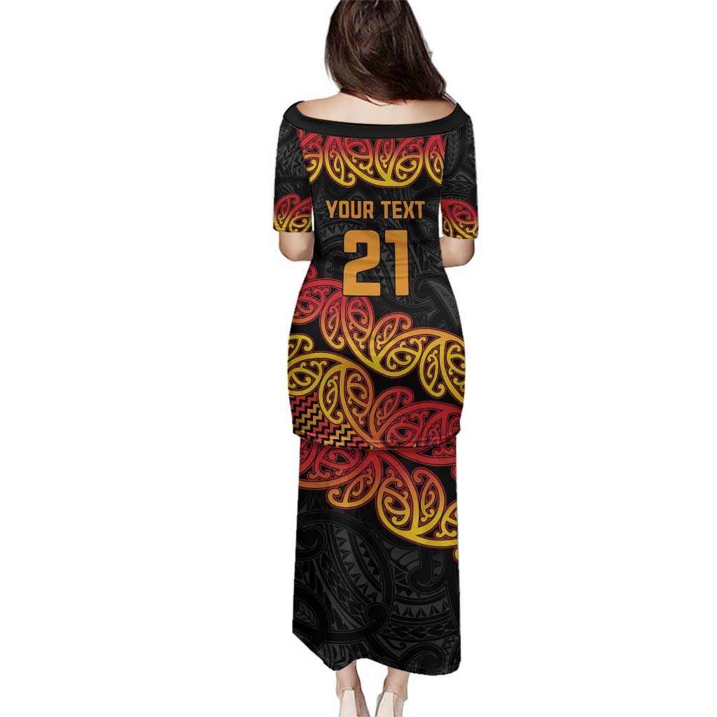 New Zealand Rugby Pacific Custom Family Matching Puletasi and Hawaiian Shirt Rangatira Maori Kowhaiwhai Pattern LT9 - Polynesian Pride