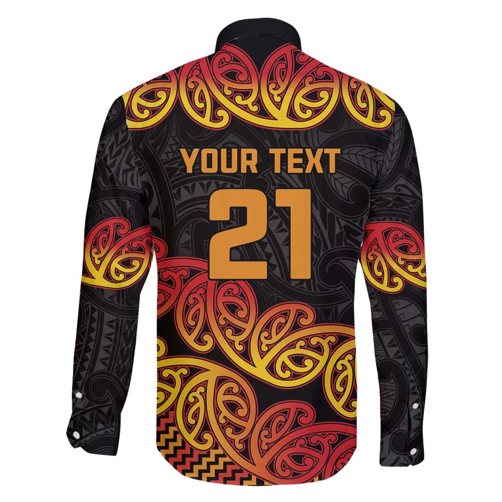 New Zealand Rugby Pacific Custom Family Matching Short Sleeve Bodycon Dress and Hawaiian Shirt Rangatira Maori Kowhaiwhai Pattern LT9 - Polynesian Pride