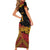 New Zealand Rugby Pacific Custom Family Matching Short Sleeve Bodycon Dress and Hawaiian Shirt Rangatira Maori Kowhaiwhai Pattern
