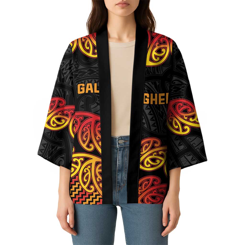 New Zealand Rugby Pacific Custom Kimono Rangatira Maori Kowhaiwhai Pattern - Polynesian Pride