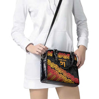 New Zealand Rugby Pacific Custom Shoulder Handbag Rangatira Maori Kowhaiwhai Pattern LT9 - Polynesian Pride