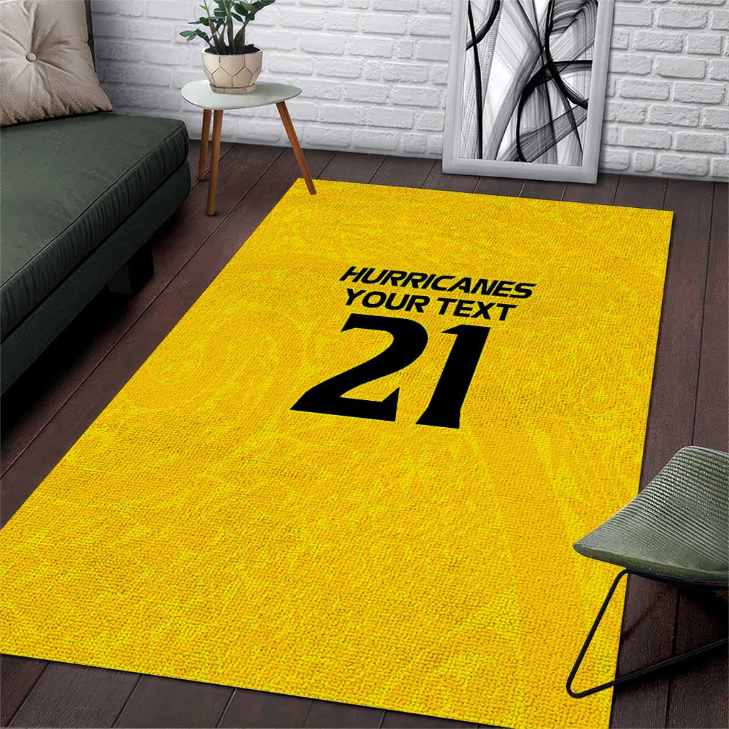 New Zealand Rugby Pacific Custom Area Rug Hau Awhiowhio Maori Tribal Tattoo LT9 Gold - Polynesian Pride