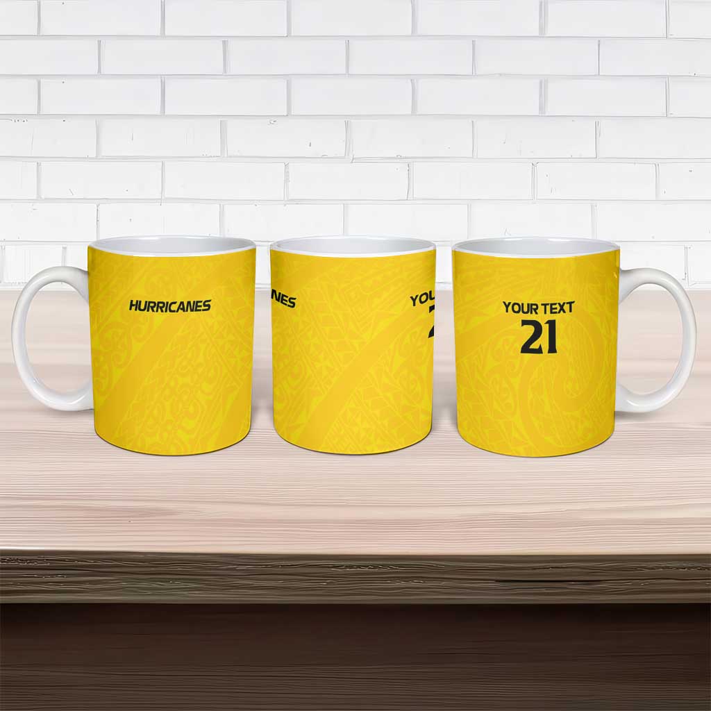 New Zealand Rugby Pacific Custom Ceramic Mug Hau Awhiowhio Maori Tribal Tattoo - Polynesian Pride