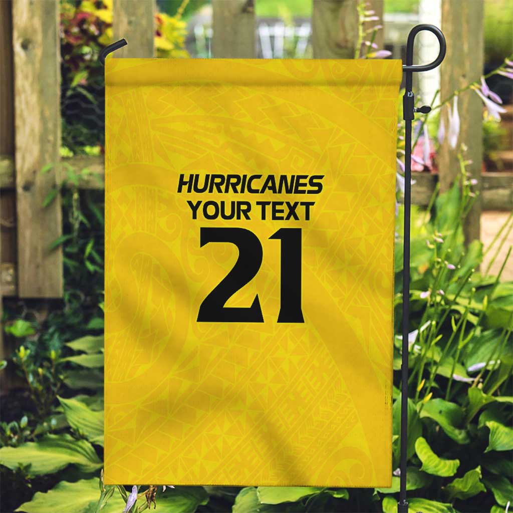 New Zealand Rugby Pacific Custom Garden Flag Hau Awhiowhio Maori Tribal Tattoo LT9 Garden Flag Gold - Polynesian Pride