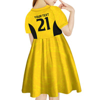New Zealand Rugby Pacific Custom Kid Short Sleeve Dress Hau Awhiowhio Maori Tribal Tattoo LT9 - Polynesian Pride