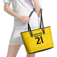 New Zealand Rugby Pacific Custom Leather Tote Bag Hau Awhiowhio Maori Tribal Tattoo LT9 - Polynesian Pride