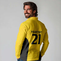 New Zealand Rugby Pacific Custom Long Sleeve Polo Shirt Hau Awhiowhio Maori Tribal Tattoo LT9 - Polynesian Pride